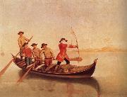 LONGHI, Pietro Duck Shoot on the Lagoon china oil painting artist